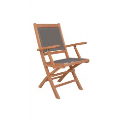 SILLÓN JARDÍN PLEGABLE TECA SCREEN 55*60*90