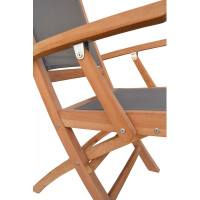 SILLÓN JARDÍN PLEGABLE TECA SCREEN 55*60*90