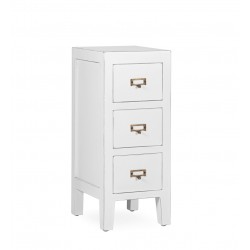 Mesita alta Polaris de Madera con 3 cajones de 30x36x72 cm.