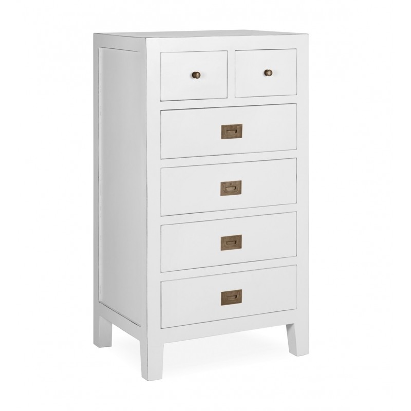CÓMODA POLAR ESTRECHA 6 CAJONES 60*45*110