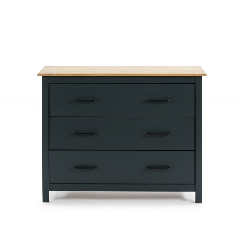 Cómoda Claire 3C Azul / Cera