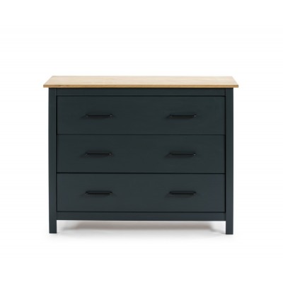 Cómoda Claire 3C Azul / Cera