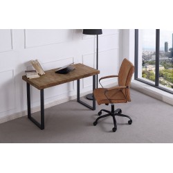 MESA ESTUDIO NATURAL ROBLE AMERICAN / NEGRO.
