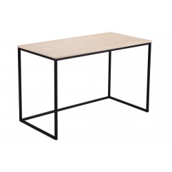 Mesa de estudio Mina de 120x60 cm. nórdico -  metal negro
