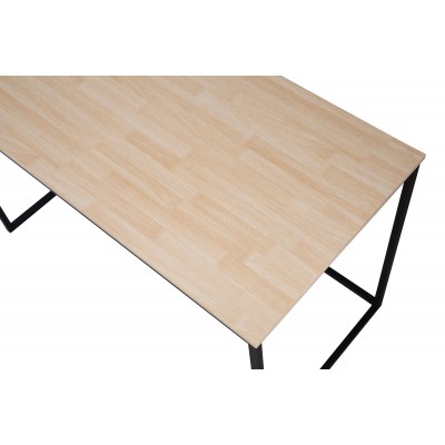 Mesa de estudio Mina de 120x60 cm. nórdico -  metal negro
