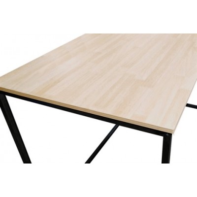 Mesa de estudio Mina de 120x60 cm. nórdico -  metal negro