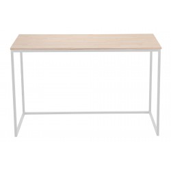 Mesa de estudio Mina de 120x60 cm. nórdico -  metal Blanco
