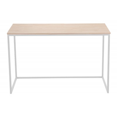 Mesa de estudio Mina de 120x60 cm. nórdico -  metal Blanco