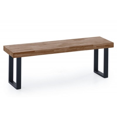 Banco asiento Kove de Madera Roble / Metal Negro