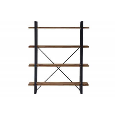 Estantería alta Kove 150 cm Madera Roble / Metal Negro