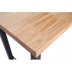 Mesa Alta Kove 120 de Madera Roble / Metal Negro