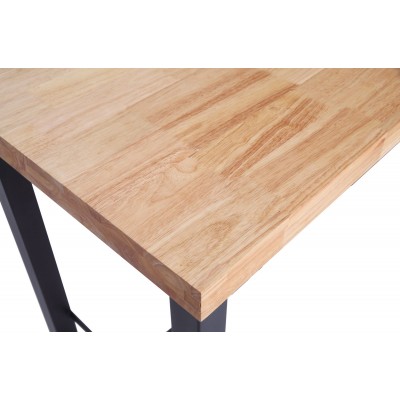 Mesa Alta Kove 120 de Madera Roble / Metal Negro
