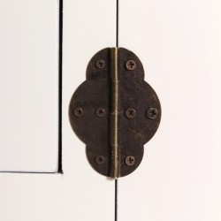 MESITA 2 PUERTAS Y 1 CAJÓN BLANCO 45 X 26 X 69 CM