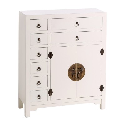 comprar mueble recibidor de estilo clásico lacado blanco