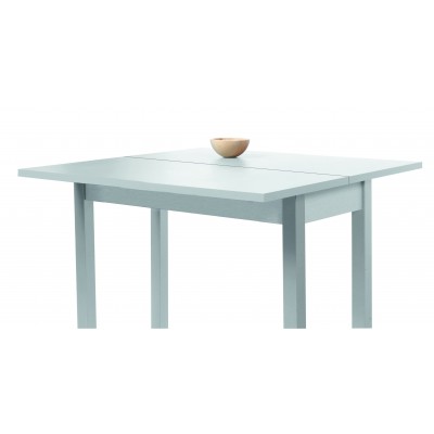 Mesa de Cocina de Cristal Lena de 90x50 Extensible tipo libro abierta