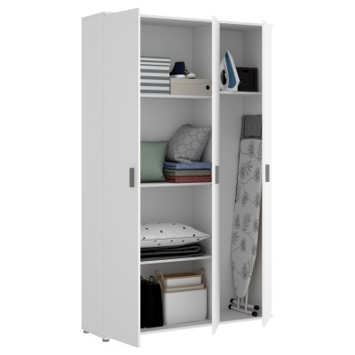 Armario Multiusos Blanco con 3 Puertas
