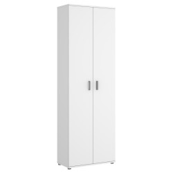 Armario multiusos 2 puertas y 3 estantes Blanco
