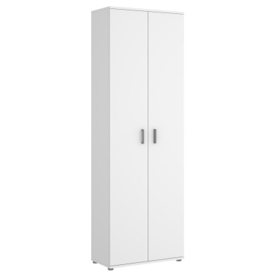 Armario multiusos 2 puertas y 3 estantes Blanco