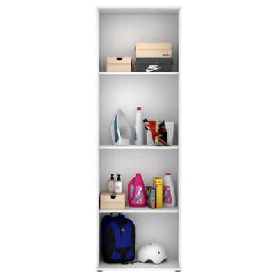 Armario multiusos 2 puertas y 3 estantes Blanco