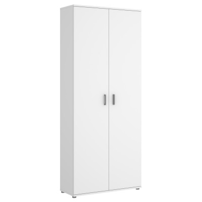 Armario Multiusos Escobero 2 Puertas Blanco
