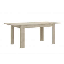 Mesa de Comedor Atlas Extensible de 140x90 cm. Natural abierta