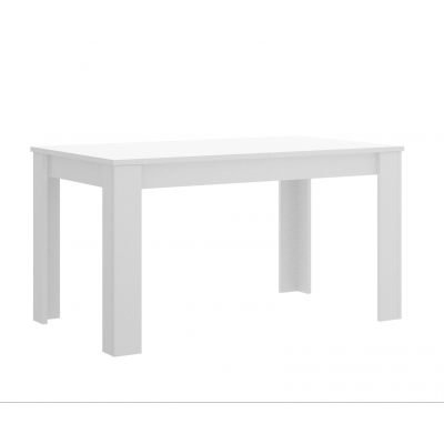 Mesa de Comedor Atlas Extensible de 140x90 cm. Blanco Brillo