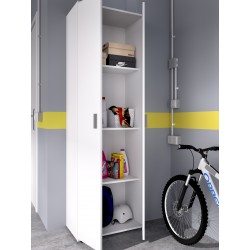 Armario multiusos 2 puertas y 3 estantes Blanco