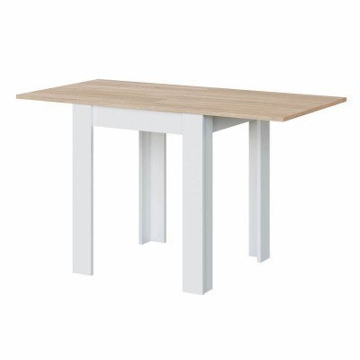 Mesa de Cocina Libro de 78x31 Blanco / Roble Natural