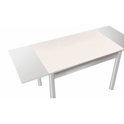 Mesa Pisa con las dos alas abiertas Blanca