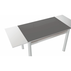 Mesa Pisa con las dos alas abiertas Grafito