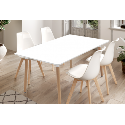 Pack de 4 Sillas de comedor Bistro Blanco.