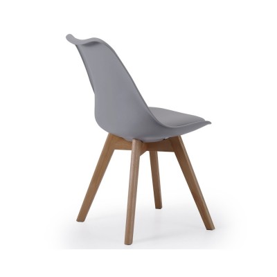 Pack de 4 Sillas de Comedor Bistro Gris.