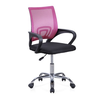 Silla de Oficina Giratoria Logic Negro / Rosa