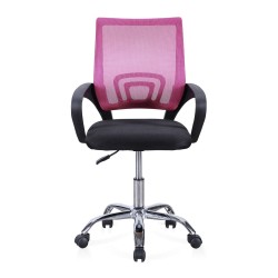 Silla de Oficina Giratoria Logic Negro / Rosa