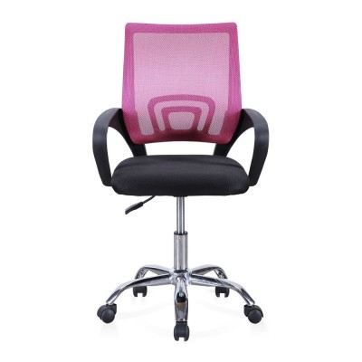 Silla de Oficina Giratoria Logic Negro / Rosa