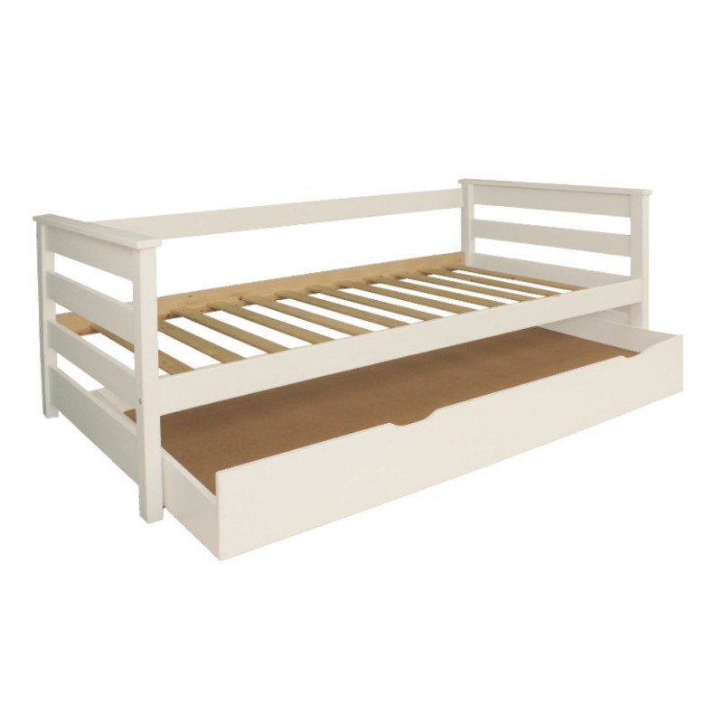 Cama Nido Sophie lacada Blanco Mate con Cajón