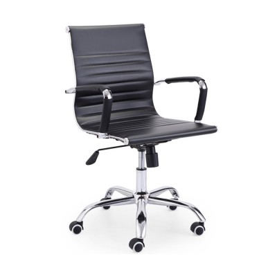 Sillón de Oficina York Giratorio, elevable y Basculante Símil Piel Negro