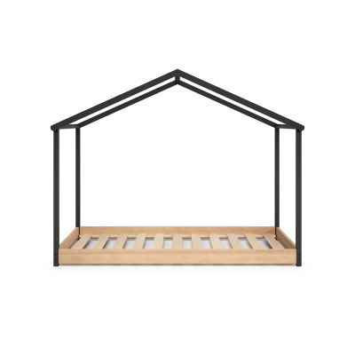 Cama Cabaña Montes de MDF Antracita y Natural