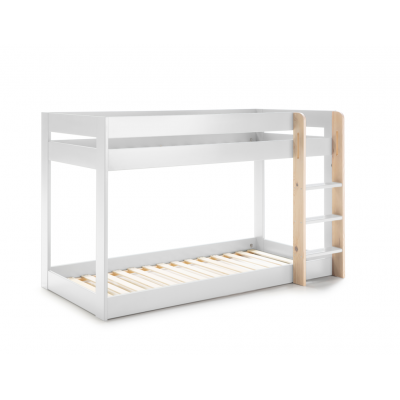 Litera Montes de DM Lacado Blanco y Madera de Pino
