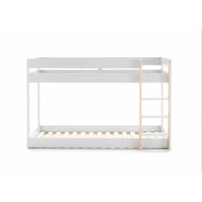 Litera Montes de DM Lacado Blanco y Madera de Pino