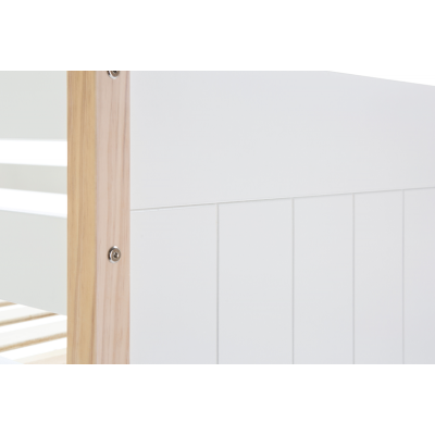 Litera Clara de DM Lacado Blanco y Madera de Pino