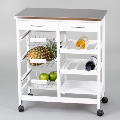 Carro de cocina completo  inox