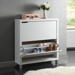 Zapatero de 2 Puertas Trampón Blanco
