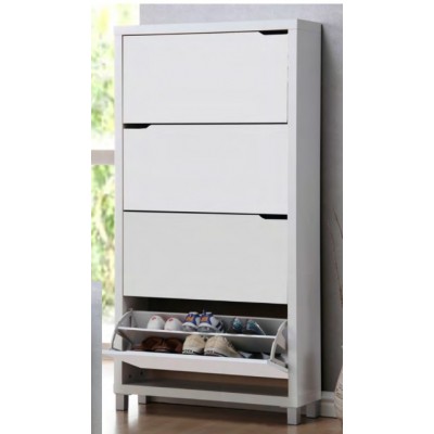 Zapatero 4 puertas blanco