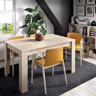Mesa de Comedor Atlas Extensible de 140x90 cm. Natural
