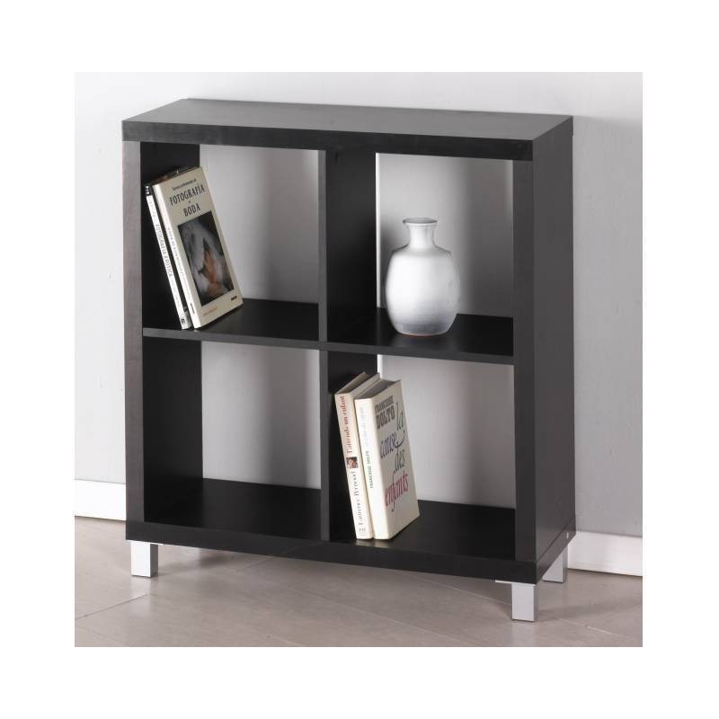 Estantería Box 4 huecos color negro