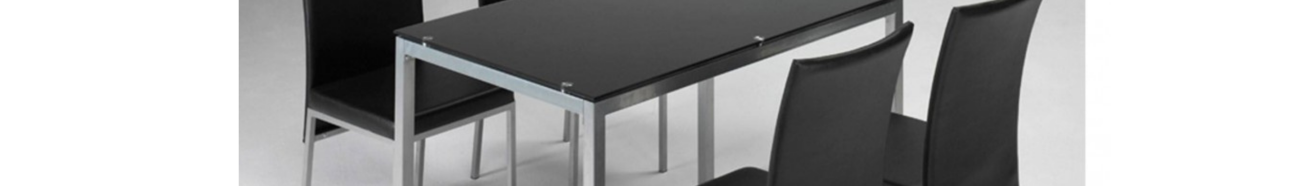 Mesa de cristal y 4 sillas modernas y económicas