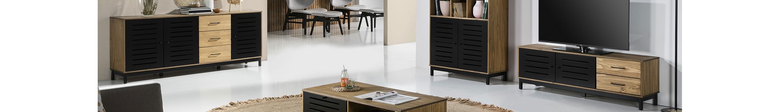 Muebles de salón. Mobiliario de comedor barato