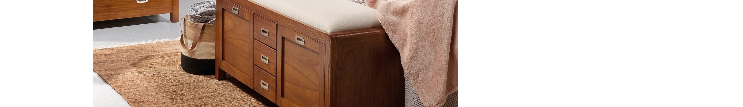 Bancos y banquetas con asiento para dormitorio