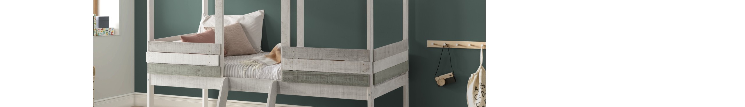 Cama cabaña para dormitorio infantil y juvenil